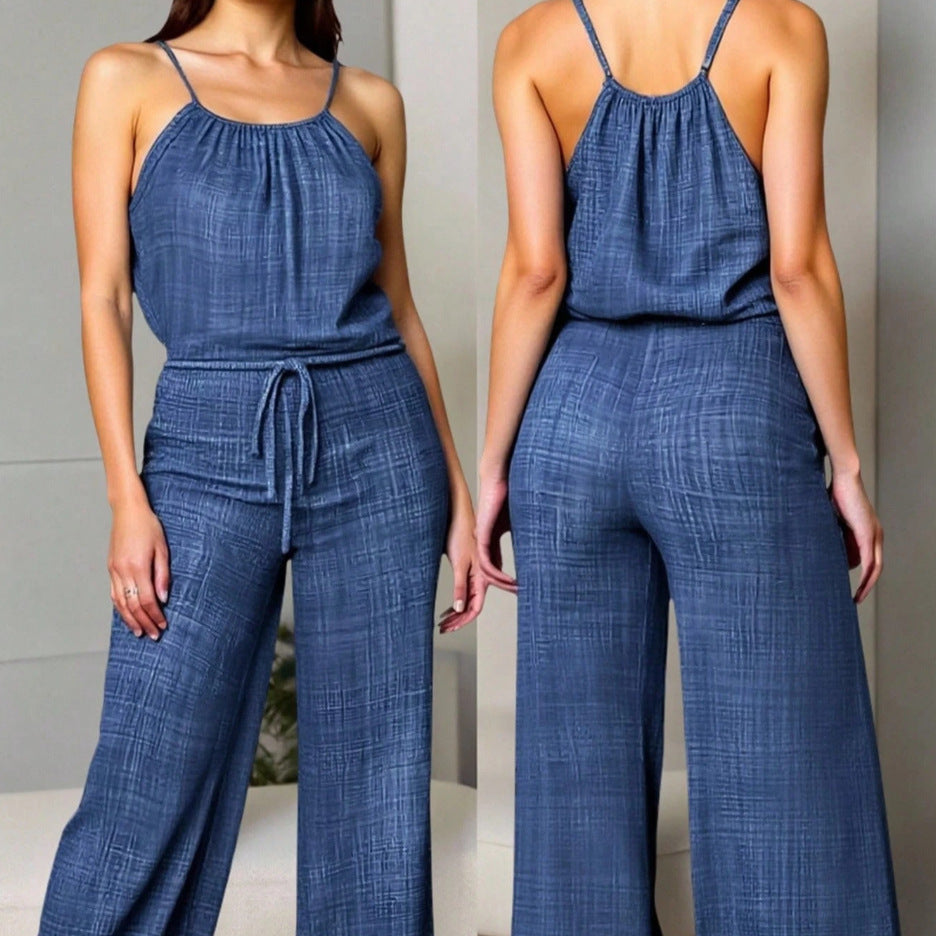 The Elara Adjustable Waist Wide Leg Jumpsuit