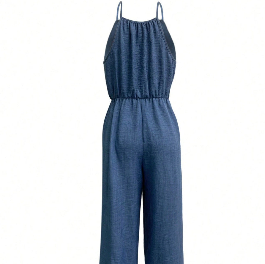 The Elara Adjustable Waist Wide Leg Jumpsuit