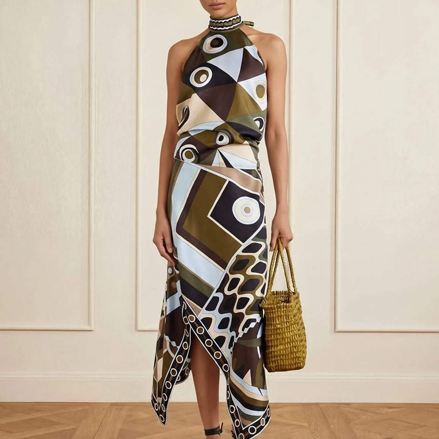 The Elara Retro Geometric Co-ord
