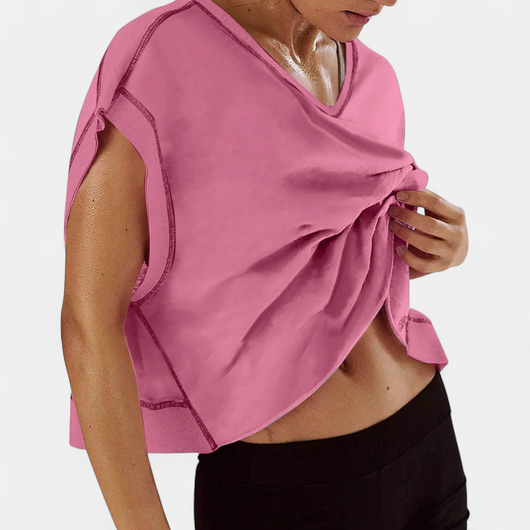 ALEX™ – Backless Hollow-Out Yoga Tee