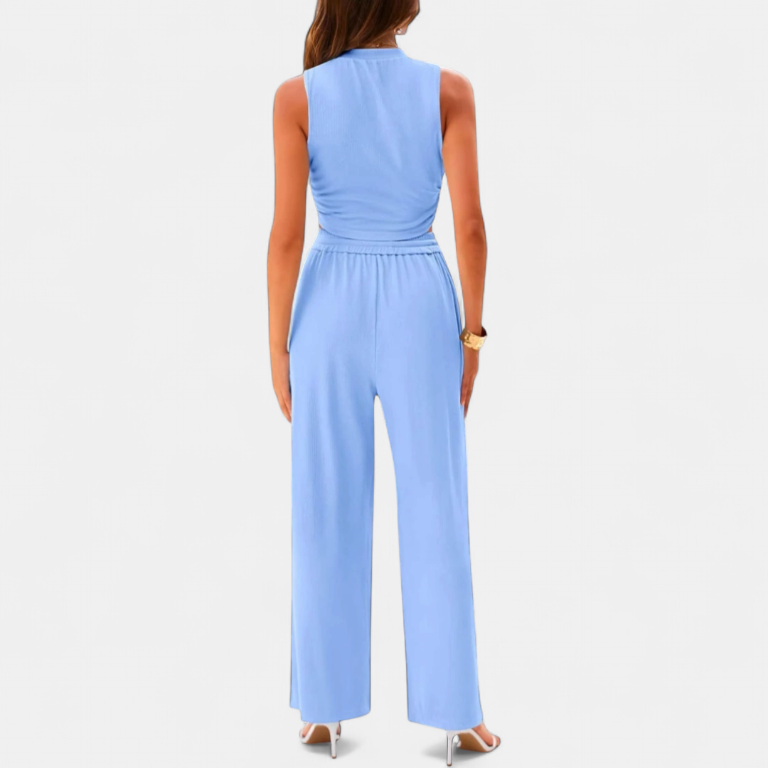 QUINN™ – Breezy Knit Wide-Leg Lounge Set