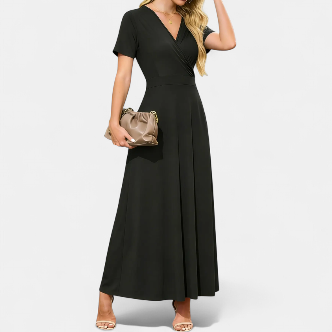 ROSALIE™ – 3D Floral Print Maxi Dress