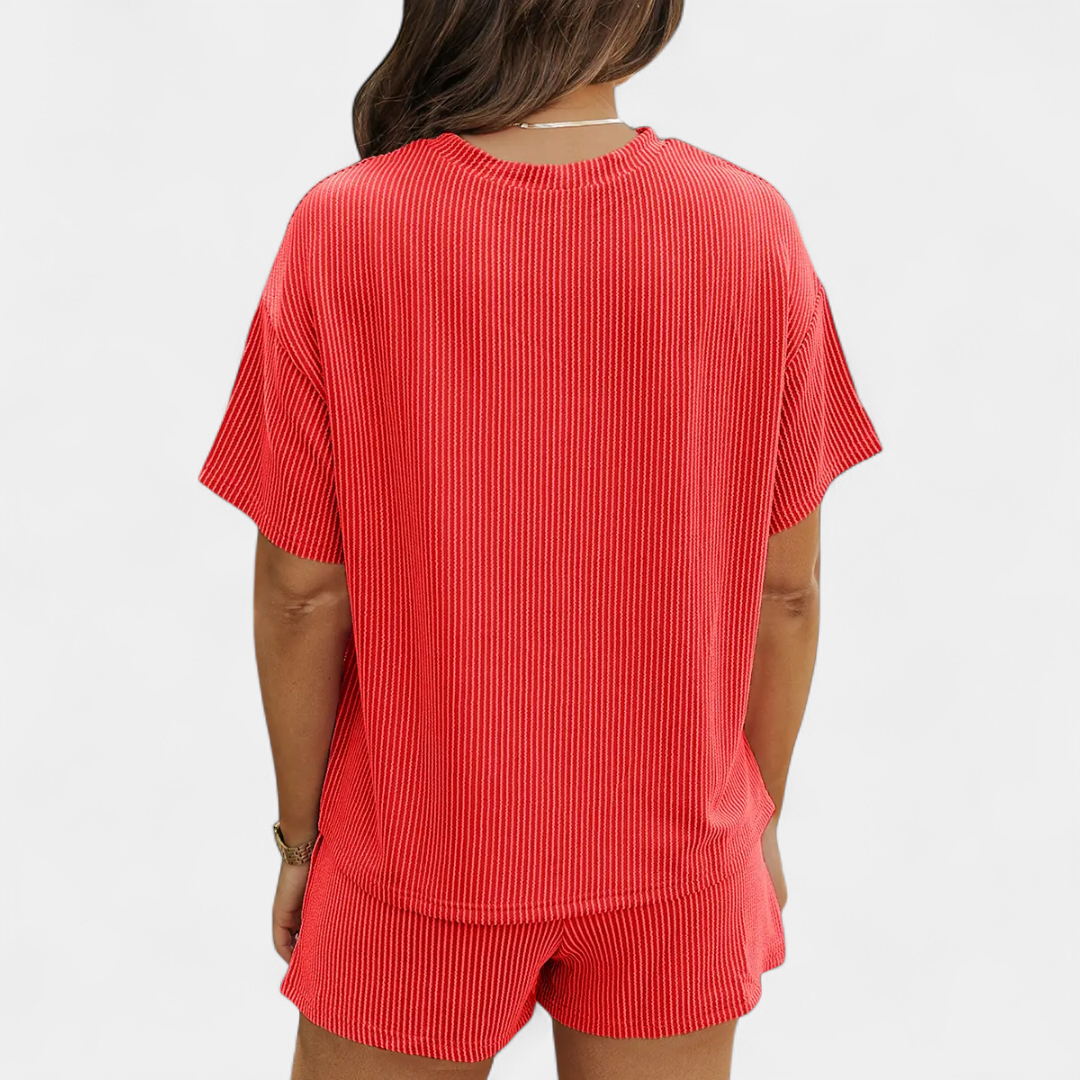 REESE™ – Ribbed Relaxed Two-Piece Lounge Set