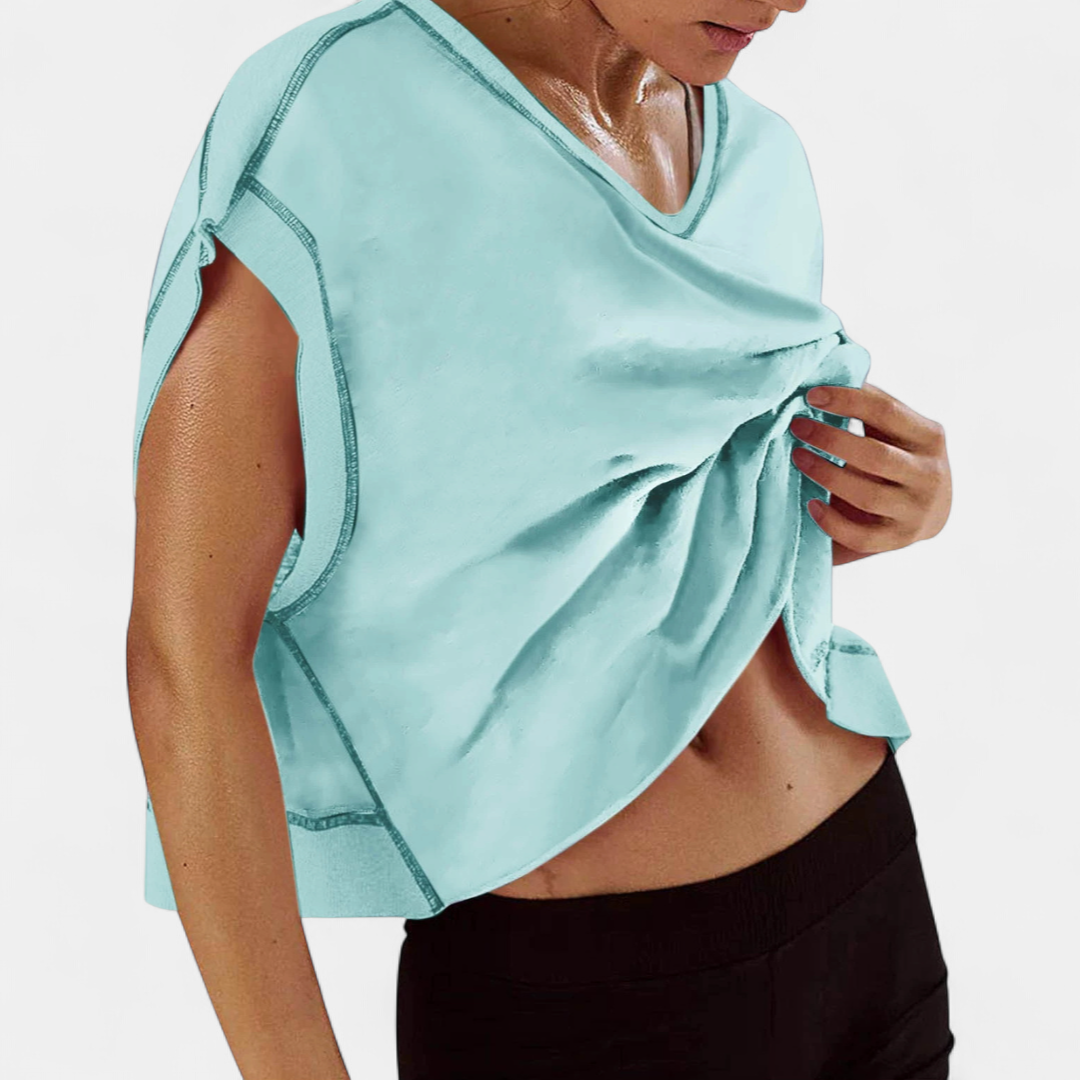 ALEX™ – Backless Hollow-Out Yoga Tee