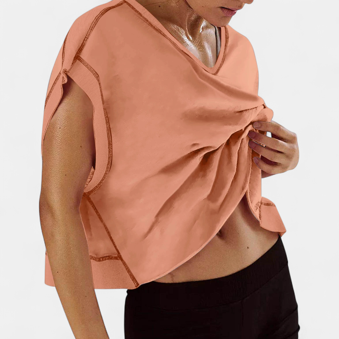 ALEX™ – Backless Hollow-Out Yoga Tee