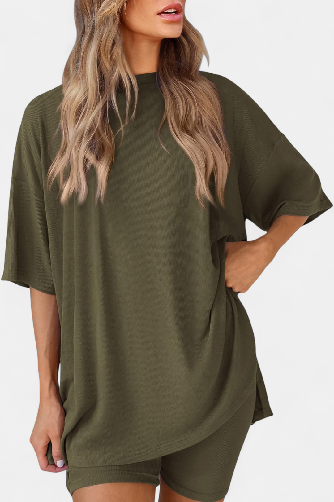 BREEZY™ – Soft Solid Relaxed Pajama Set
