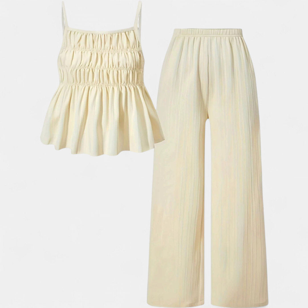 MARLO™ – Breezy Textured Camisole & Wide-Leg Set