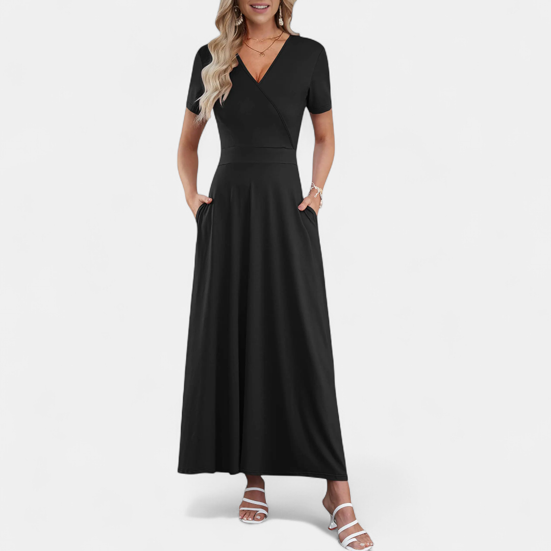 ROSALIE™ – 3D Floral Print Maxi Dress