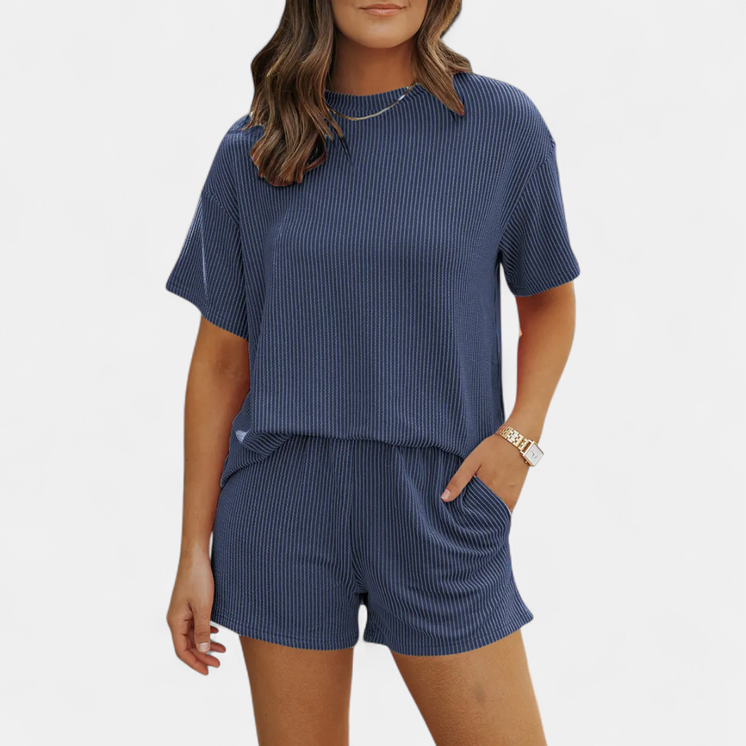 REESE™ – Ribbed Relaxed Two-Piece Lounge Set