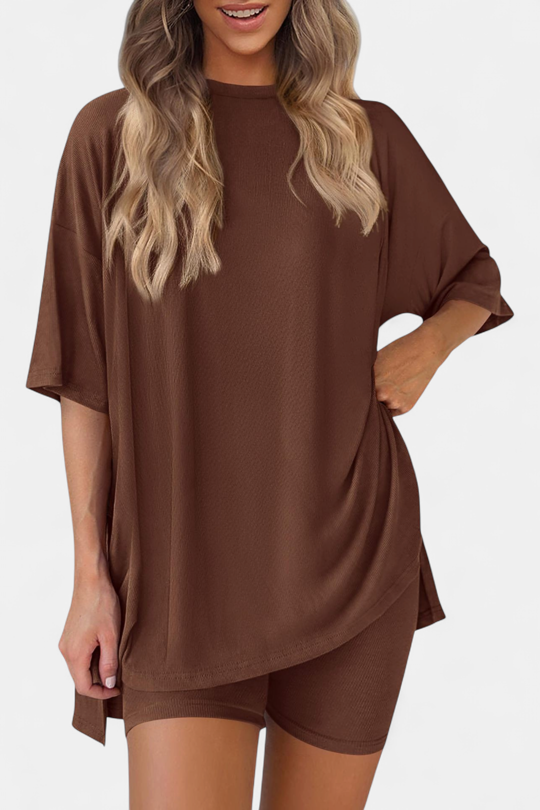 BREEZY™ – Soft Solid Relaxed Pajama Set