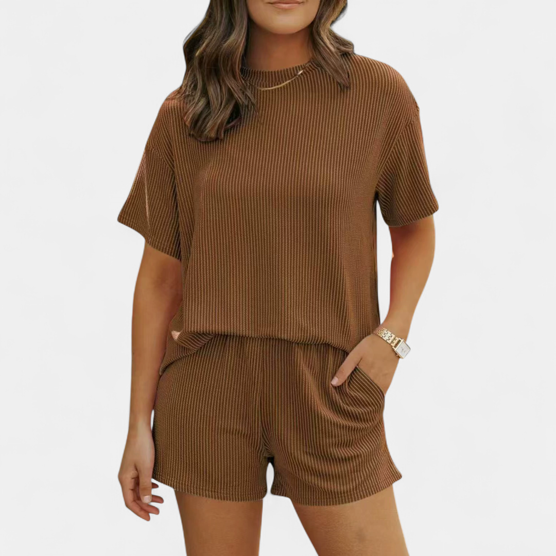 REESE™ – Ribbed Relaxed Two-Piece Lounge Set