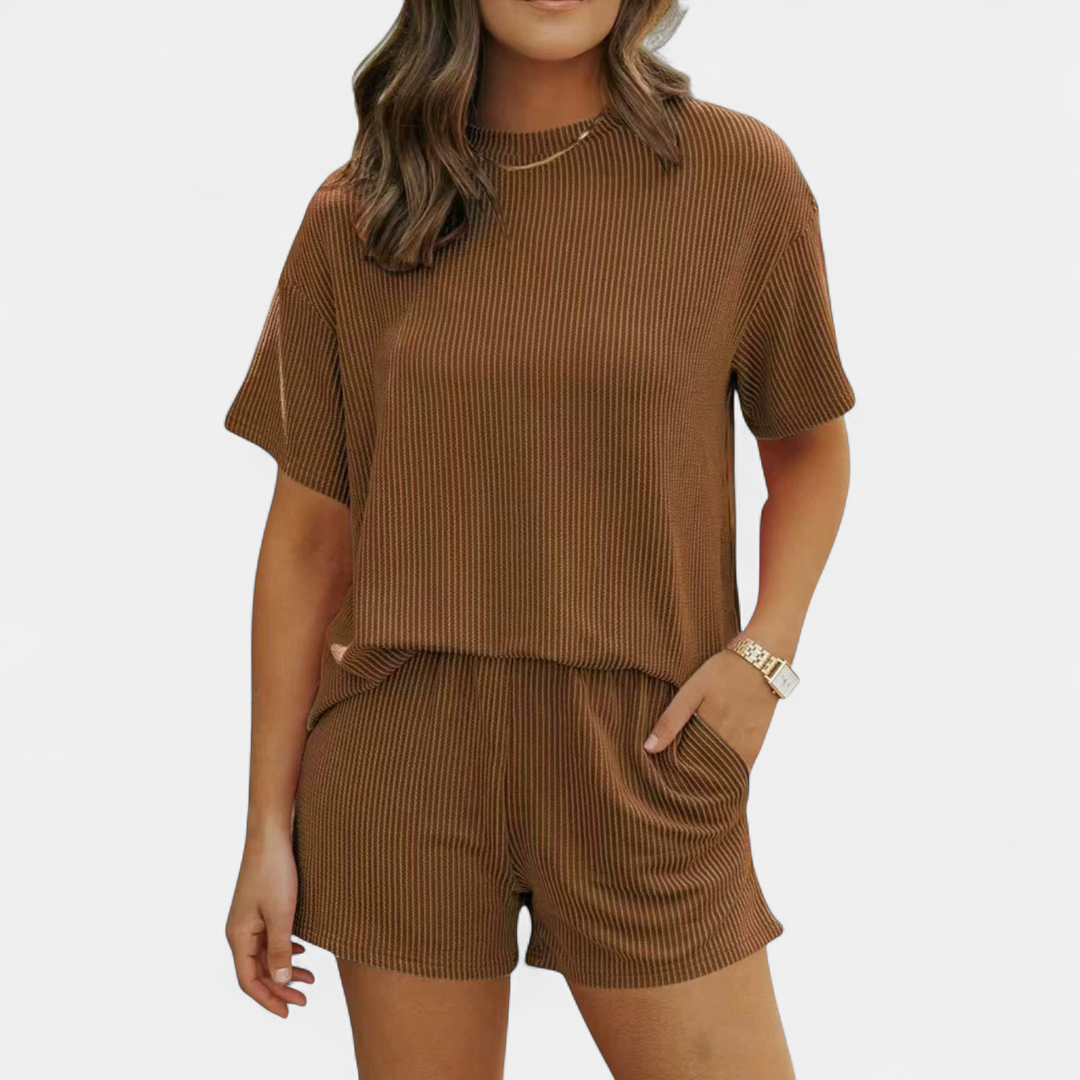 TATUM™ – Ribbed Relaxed Two-Piece Lounge Set