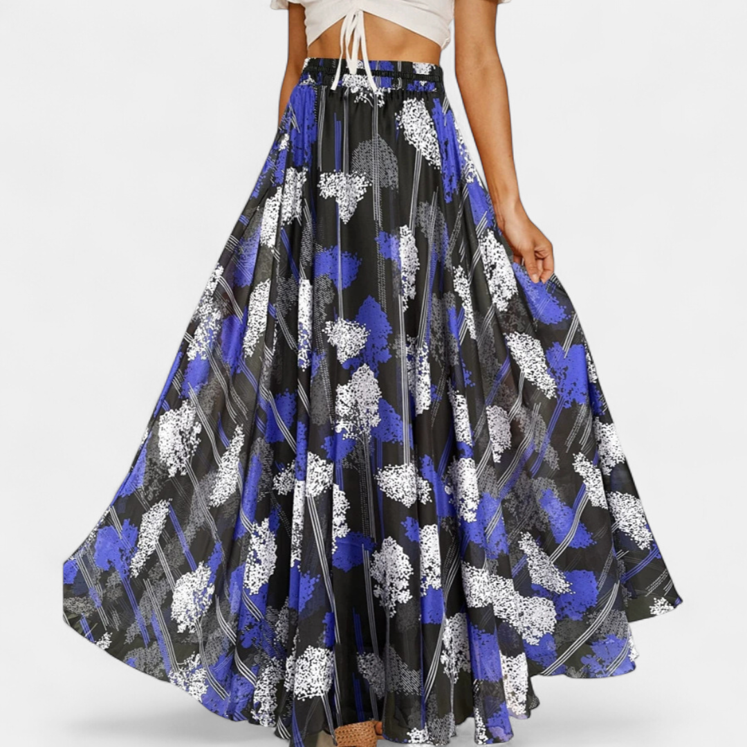 BELLAMY™ – Breezy Printed Pleated Midi Skirt