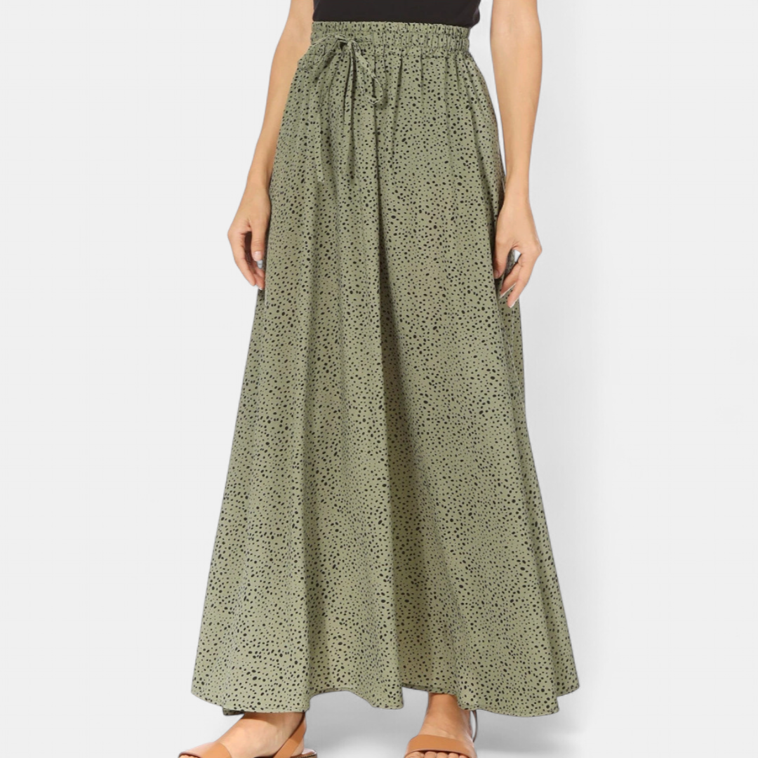 BELLAMY™ – Breezy Printed Pleated Midi Skirt