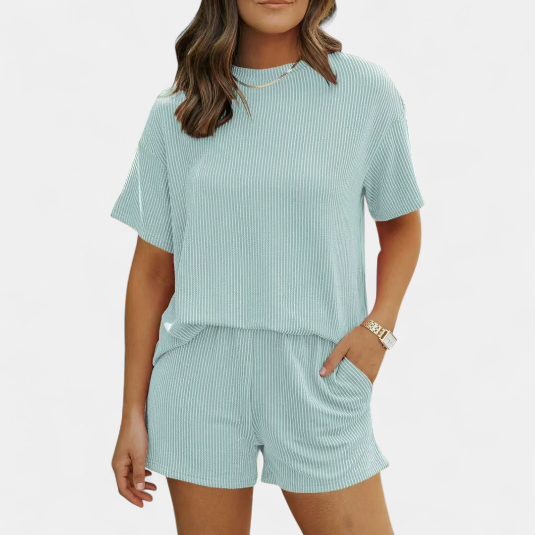 REESE™ – Ribbed Relaxed Two-Piece Lounge Set