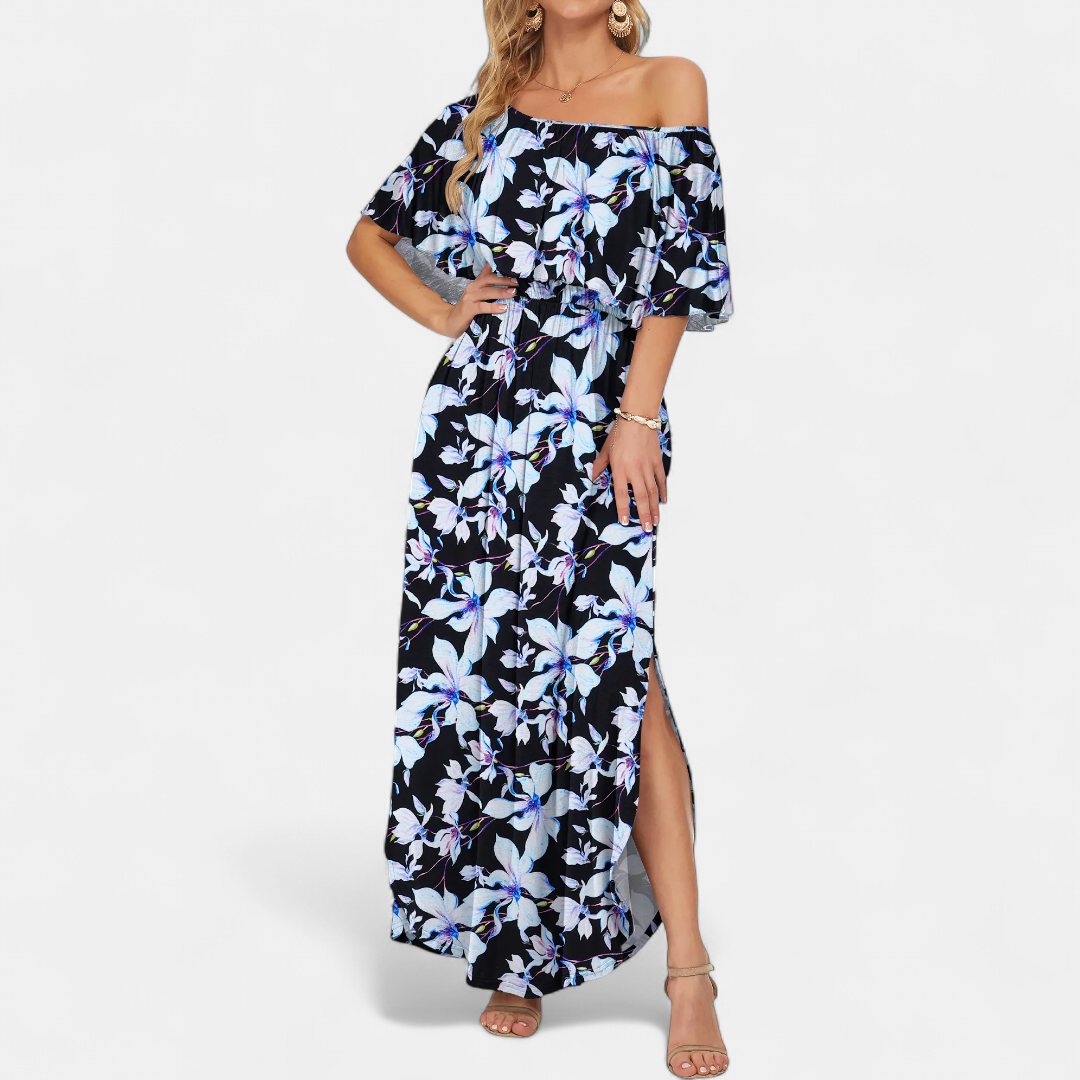 MEADOW™ – Printed Off-Shoulder Maxi Dress