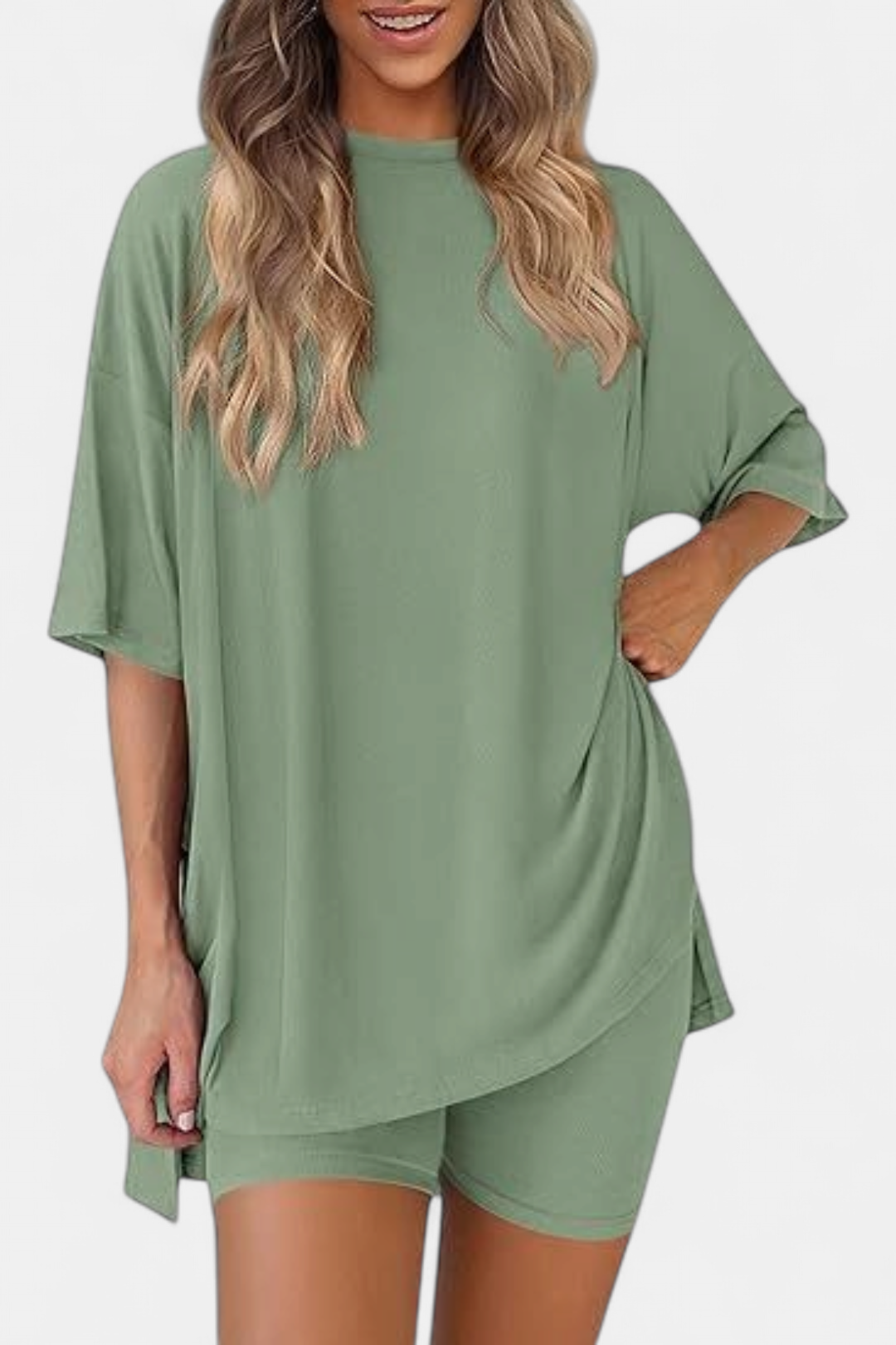 BREEZY™ – Soft Solid Relaxed Pajama Set