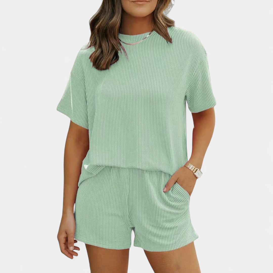 TATUM™ – Ribbed Relaxed Two-Piece Lounge Set