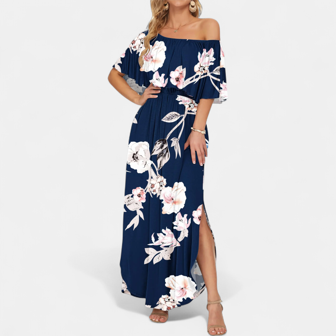 MEADOW™ – Printed Off-Shoulder Maxi Dress