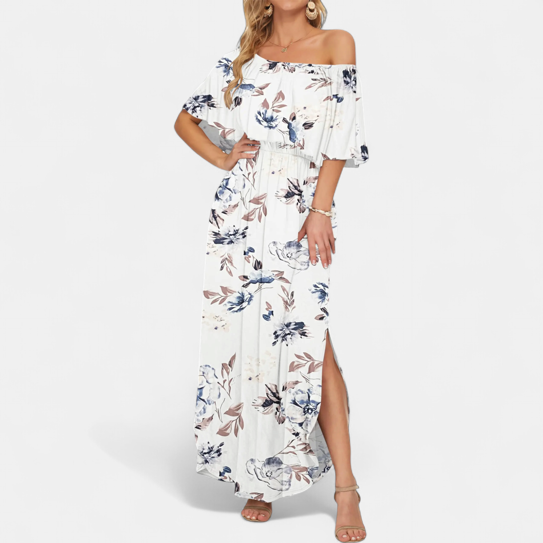 MEADOW™ – Printed Off-Shoulder Maxi Dress