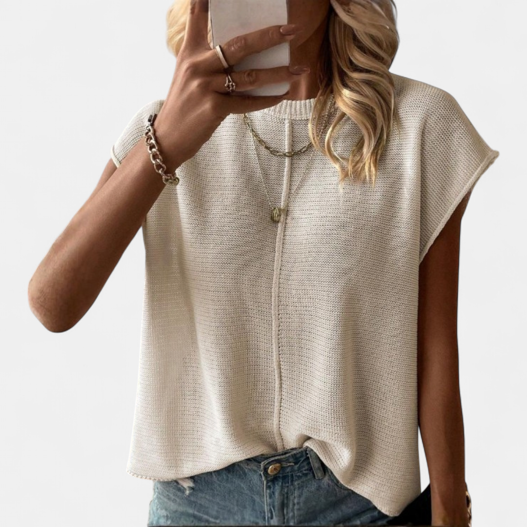 JOSIE™ – Relaxed Crewneck Knit Sweater