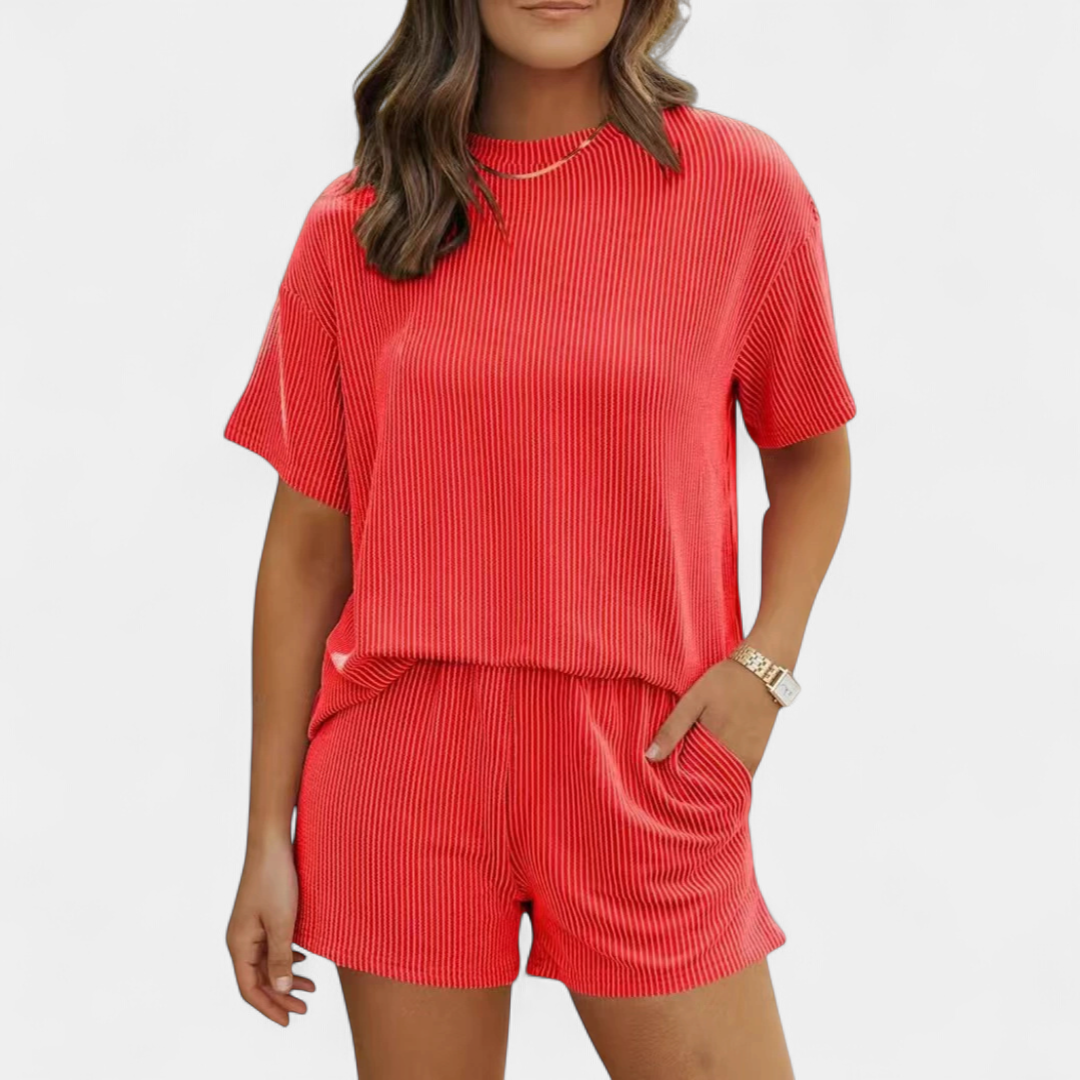 TATUM™ – Ribbed Relaxed Two-Piece Lounge Set