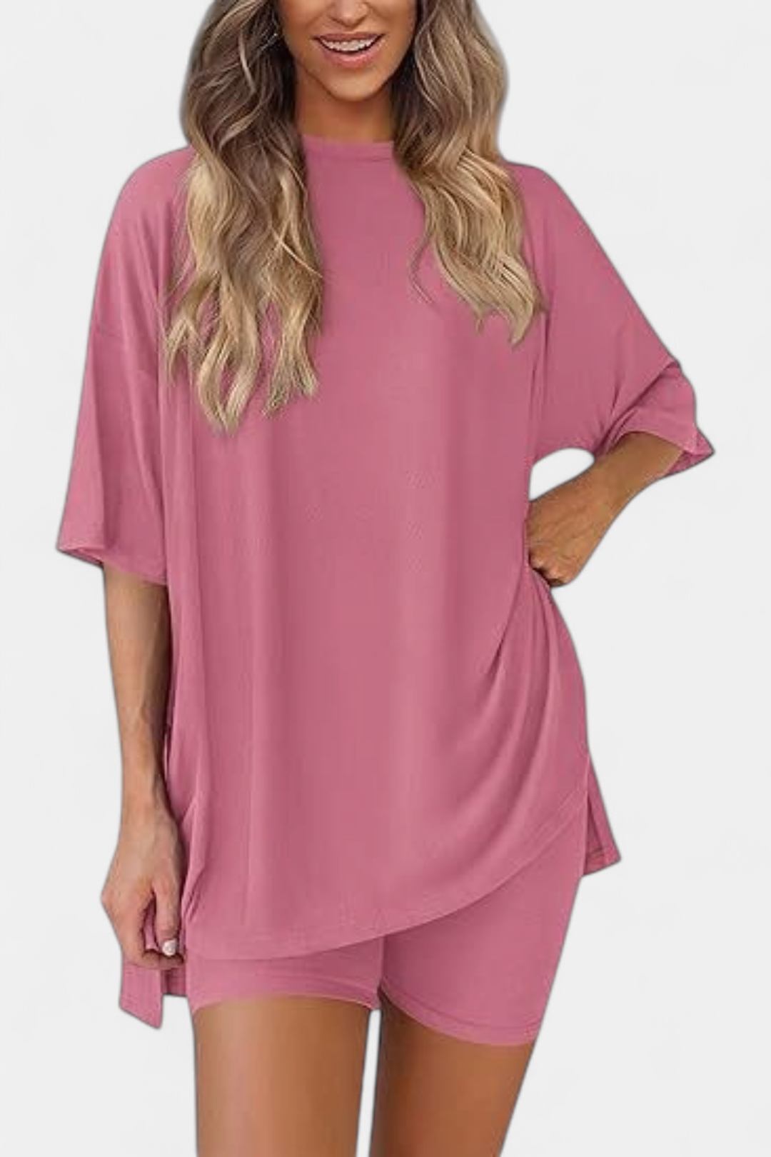 BREEZY™ – Soft Solid Relaxed Pajama Set