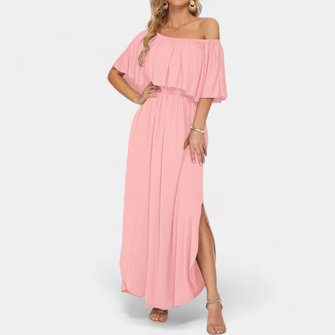 MEADOW™ – Printed Off-Shoulder Maxi Dress