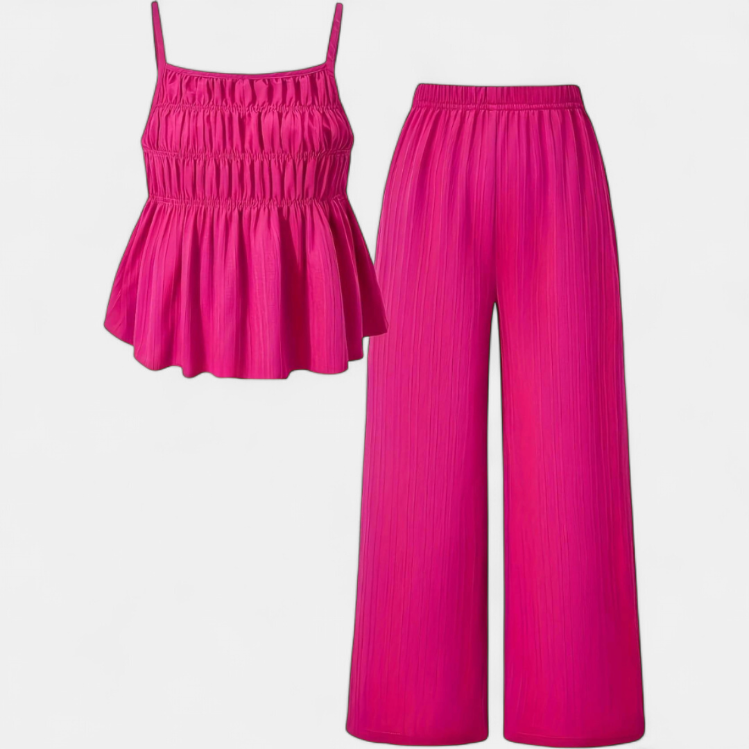 MARLO™ – Breezy Textured Camisole & Wide-Leg Set