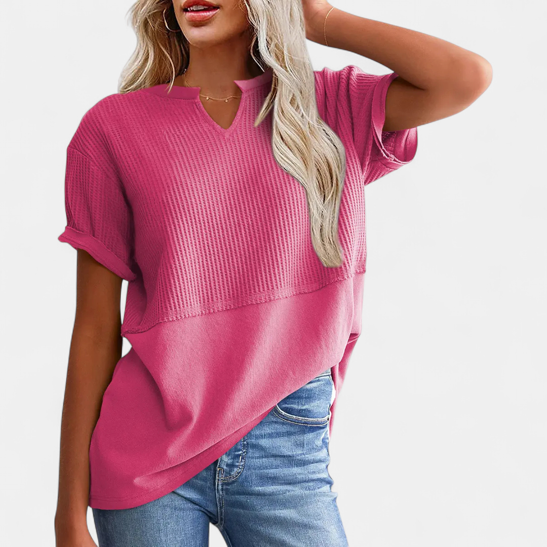 CALISTA™ – Breezy Open-Knit Vacation Cape Top