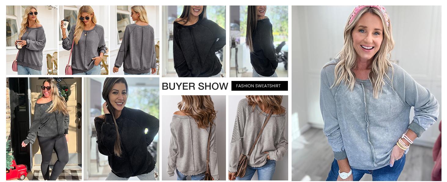 The Elara Waffle Knit Oversized Sweatshirt