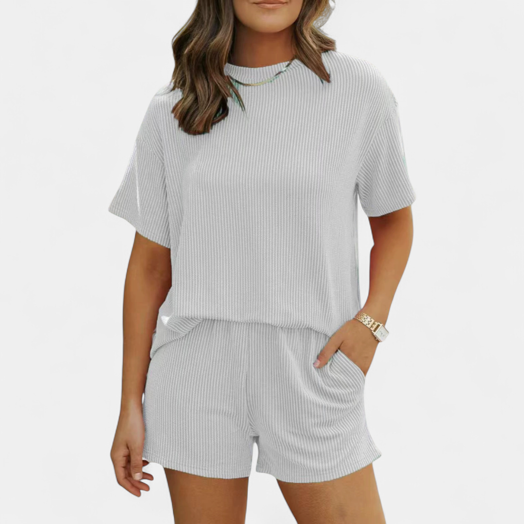 TATUM™ – Ribbed Relaxed Two-Piece Lounge Set