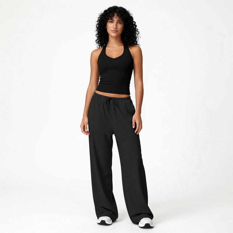 The Elara Strappy Back  Wide-Leg Set