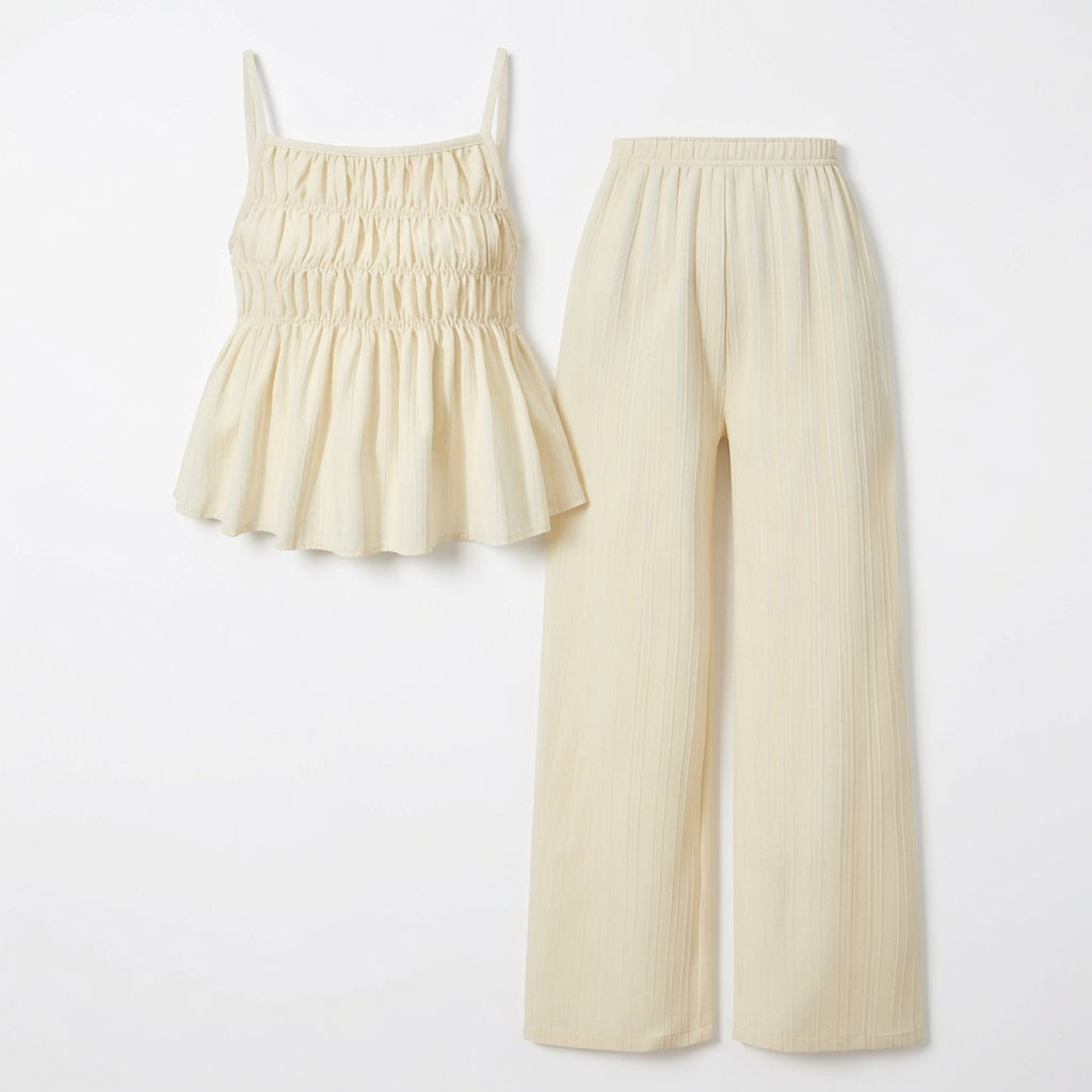 The Elara Pleated Two Piece Set