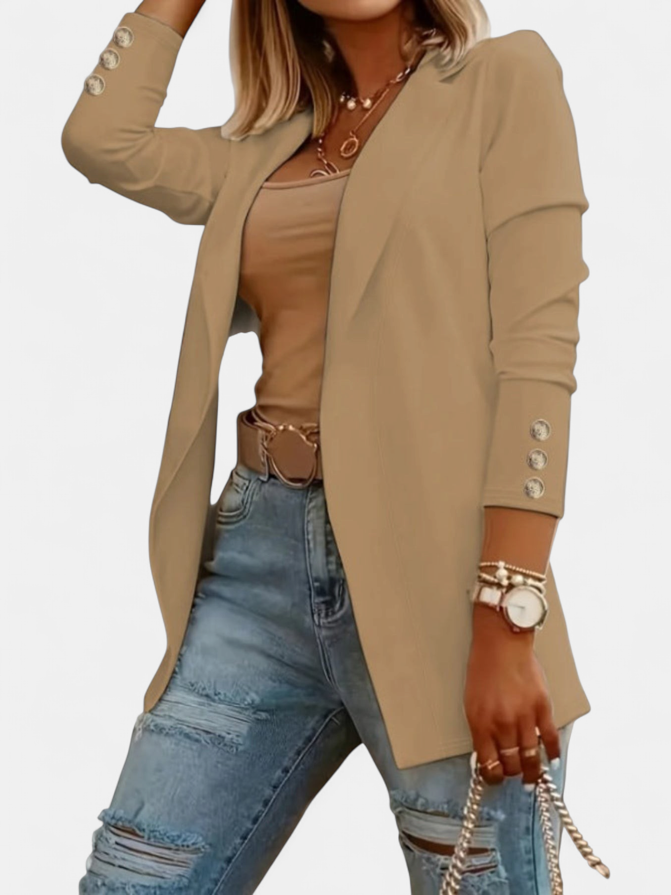 ODIN | Casual Long Sleeve Open Front Blazer
