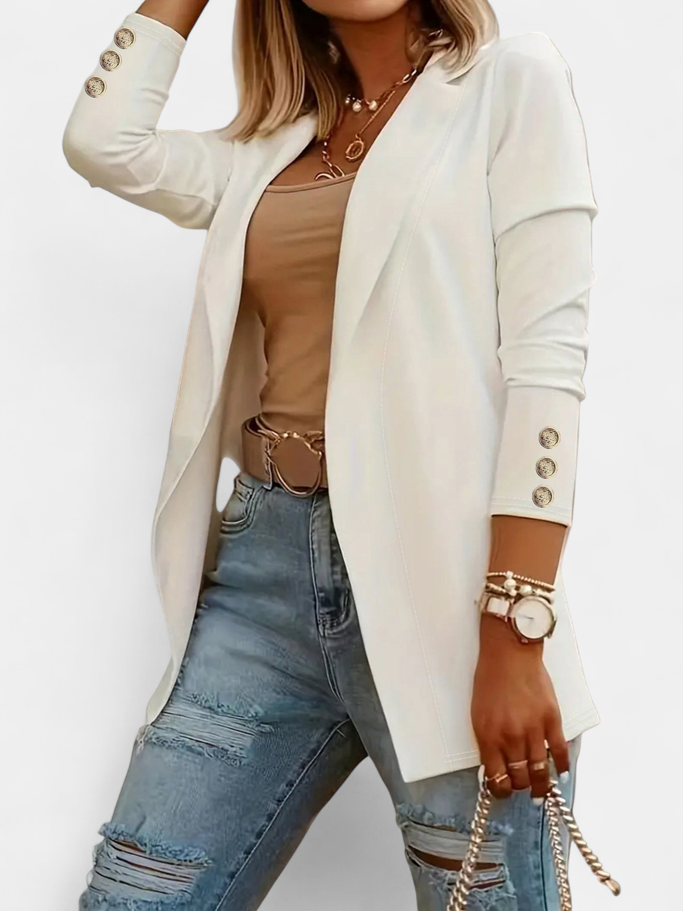 ODIN | Casual Long Sleeve Open Front Blazer
